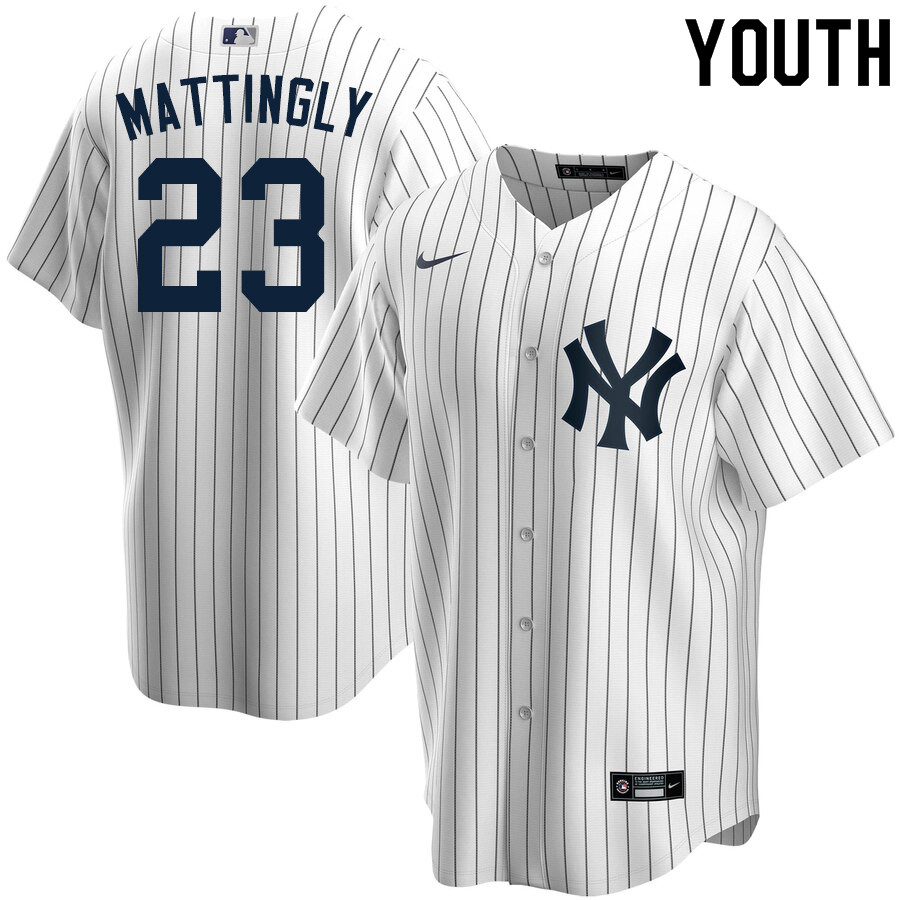 2020 Nike Youth #23 Don Mattingly New York Yankees Baseball Jerseys Sale-White